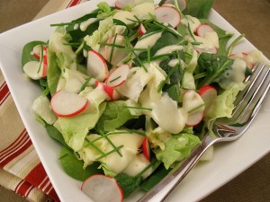 Radish Greens Salad