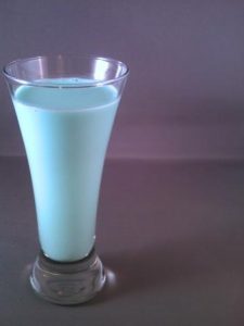 Blue Curaçao Shake with Milk