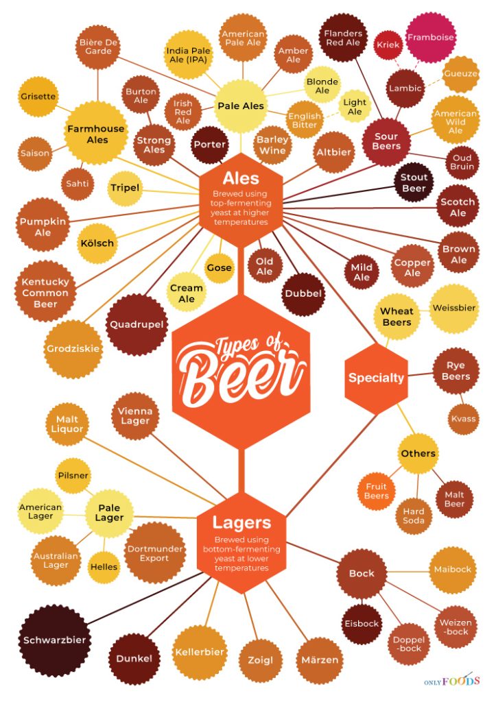 Types of Beer Chart